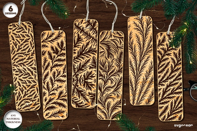 Frost Pattern Bookmarks SVG Bundle | Glowforge | Laser Cut