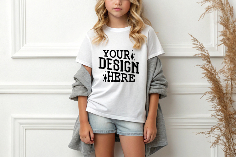 White Tshirt Mockup Image 10