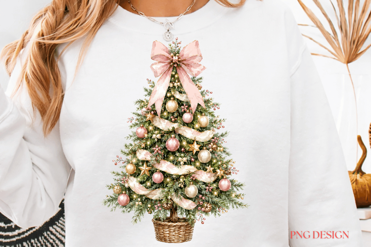 Preppy Christmas Tree PNG Messy Hand drawn Hot Red doodle