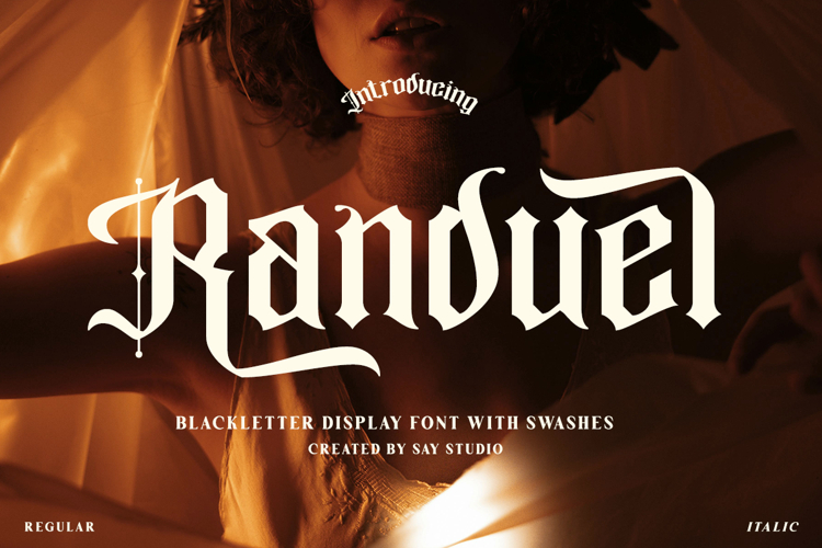 Randuel - Blackletter Display Font
