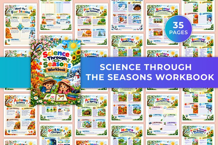 Science Through the Seasons Workbook Kdp interiors example image 1