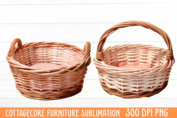 Cottagecore Furniture Watercolor Sublimation Clipart