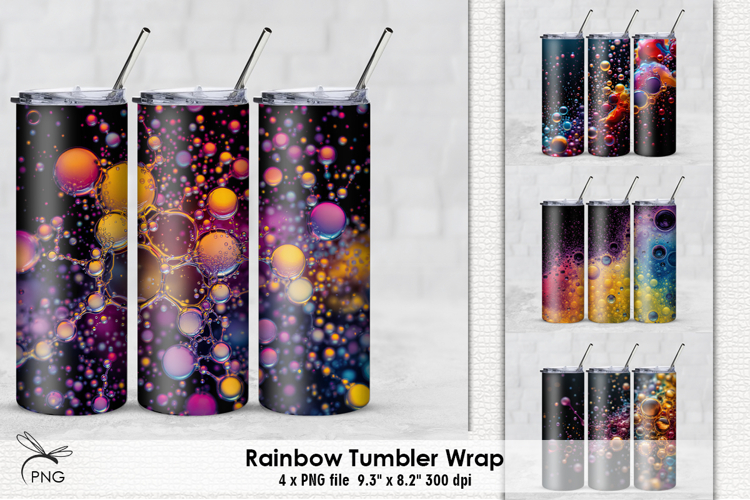 Rainbow tumbler wrap - 4 Variations