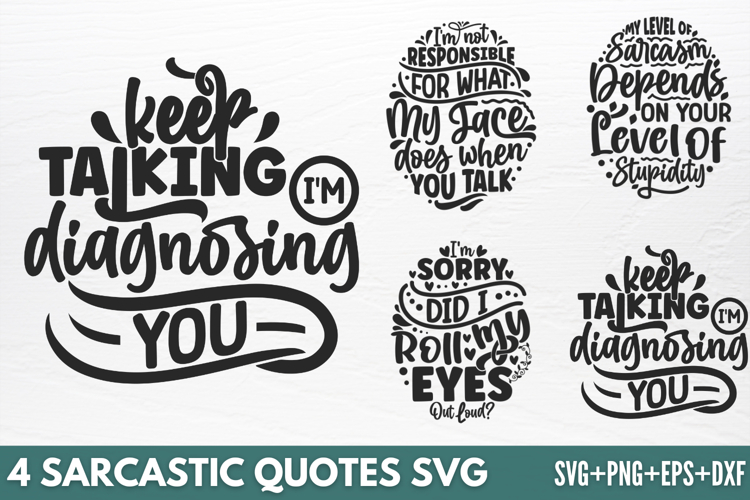 Sarcastic Quotes SVG