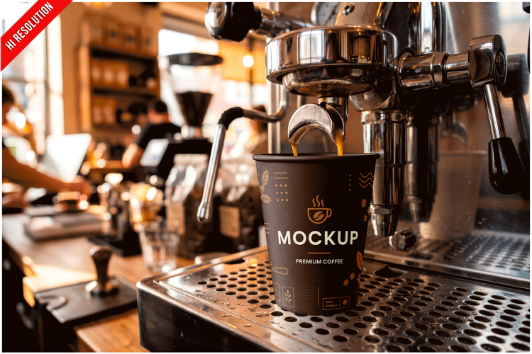 Coffee Cup Shop Counter