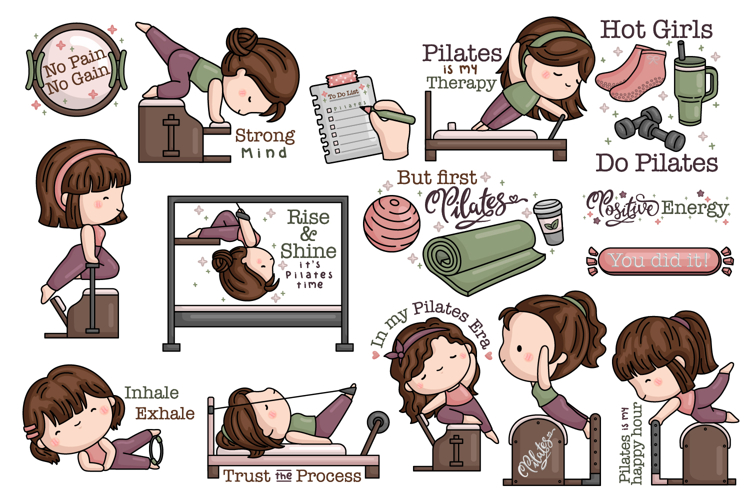 Pilates Clipart - Cute Sports Clip Art