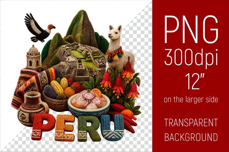 Peru Travel Landmark | National Culture Illustration