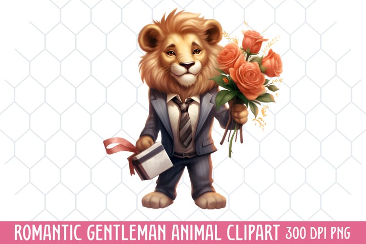 Romantic Gentleman Animal Sublimation