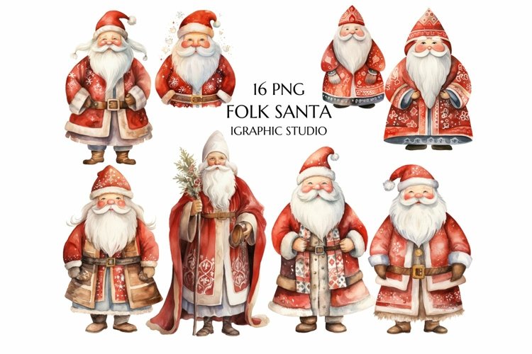 Folk Santa Claus, Scandinavian Christmas example image 1