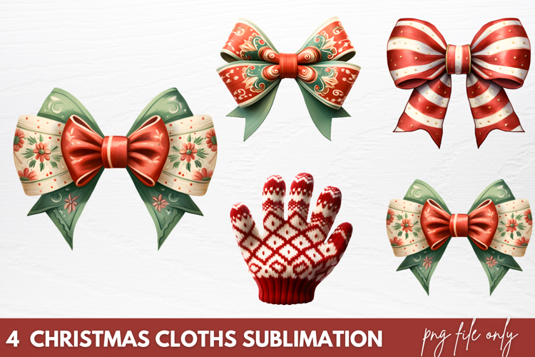 Pink Christmas Collection Sublimation PNG