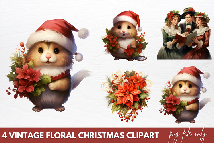 Christmas Floral Svg Image 4