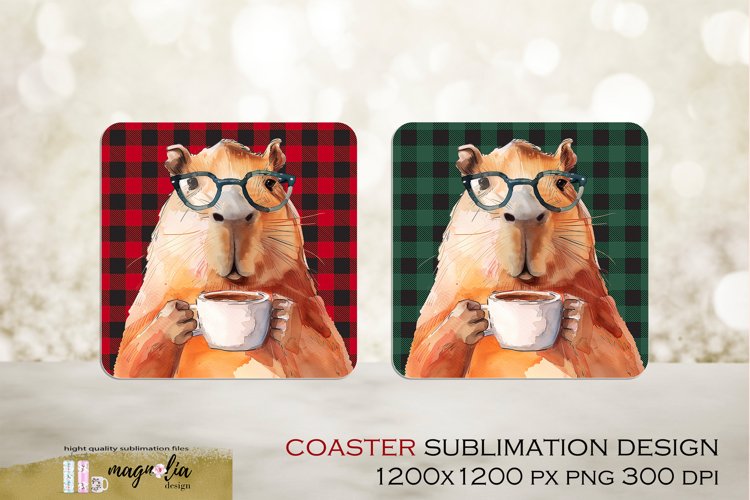 CAPYBARA coaster| SQUARE COASTER
