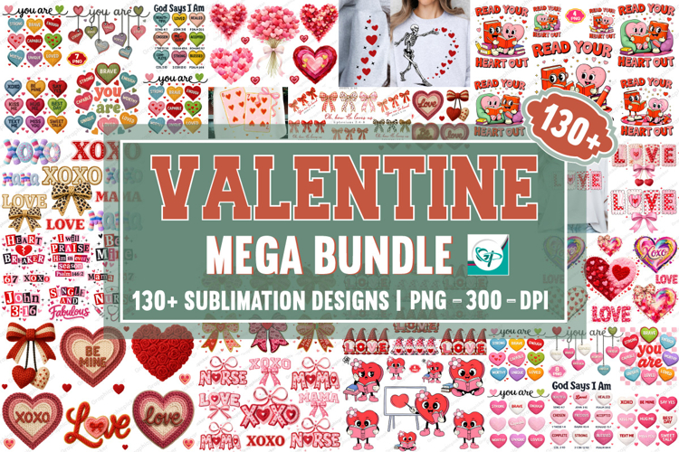 Valentine Sublimation Mega Bundle, Valentine Big Bundle