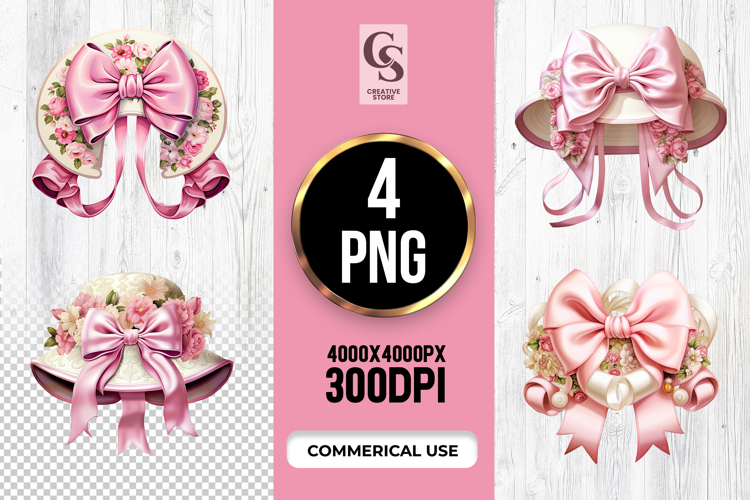 Pink Bow PNG Image 6