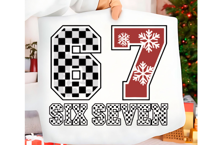 Funny Christmas Six Seven 67 Png t-shirt trendy design Png