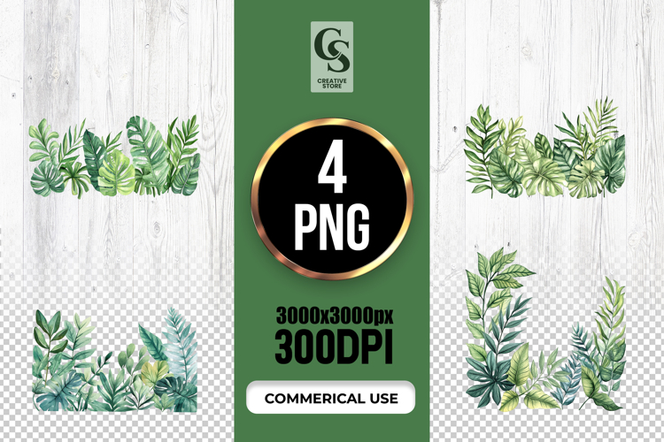 Monstera Leaf Clipart Image 6