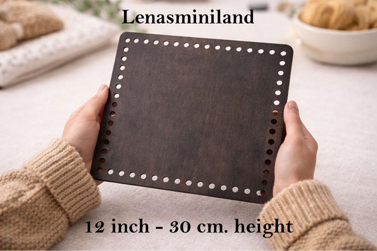 Basket base 12 inch 30 cm square laser cut digital file down