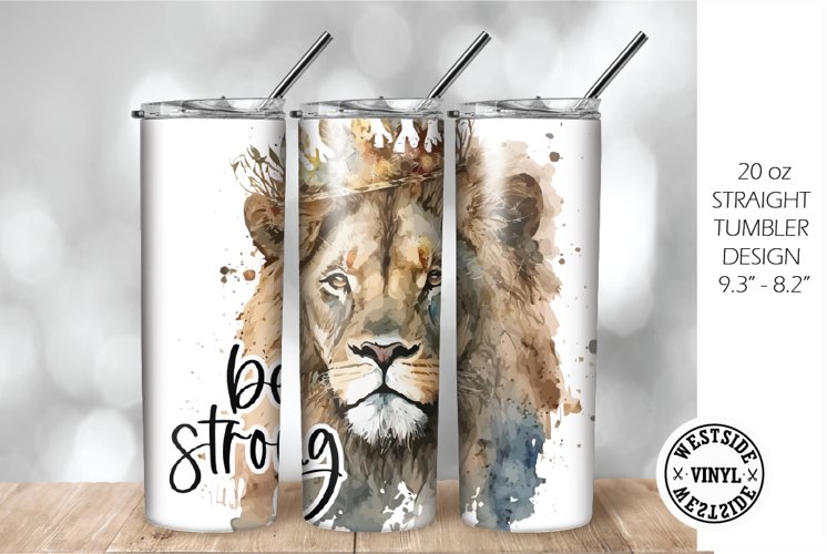 TUMBLER DESIGN LION - SUBLIMATION FILES TUMBLER WRAP