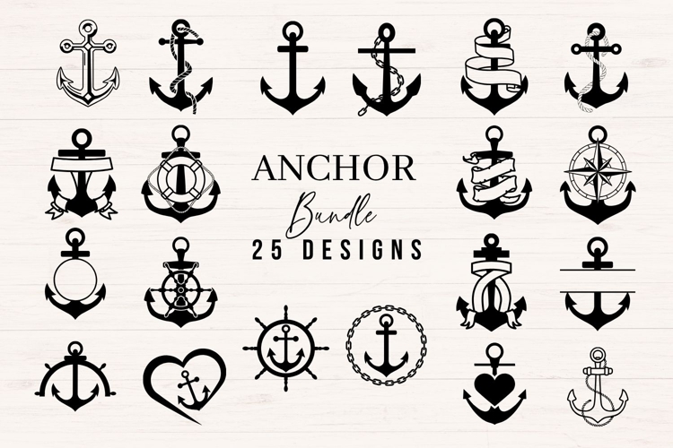 Anchor SVG Bundle 25 Nautical Designs