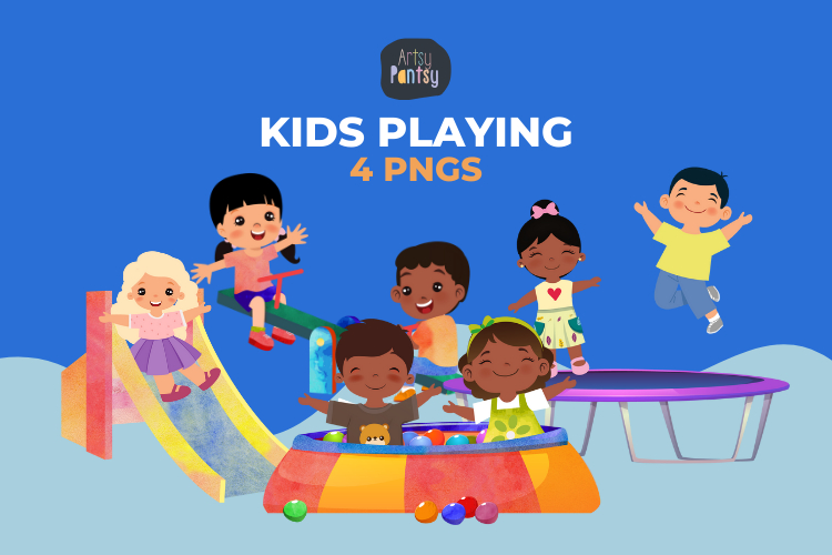 Kids Playing Clipart