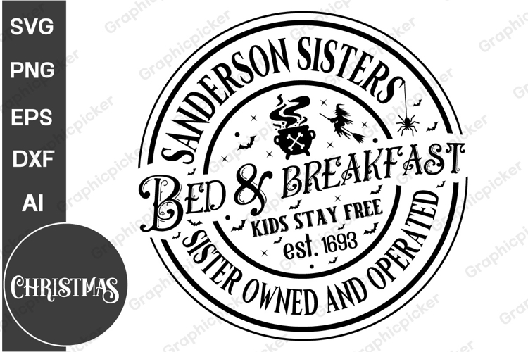 Farmhouse Halloween PNG SVG, Halloween Round Sign SVG