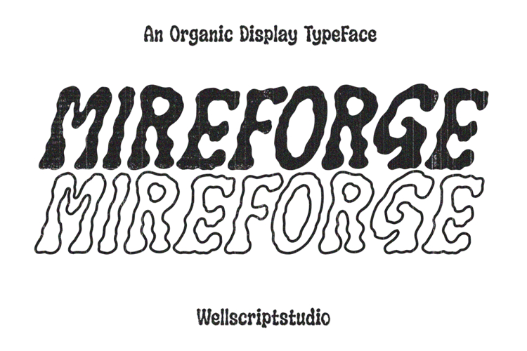 Mireforge - Organic Display Font