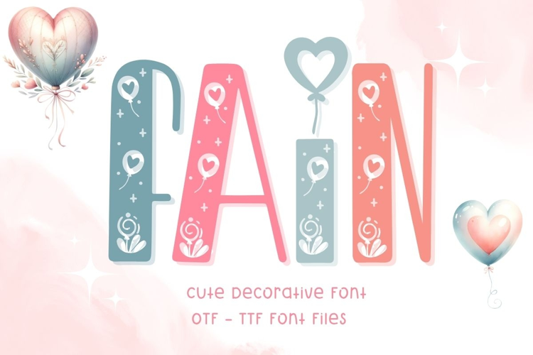 Fain - Valentine Decorative Font