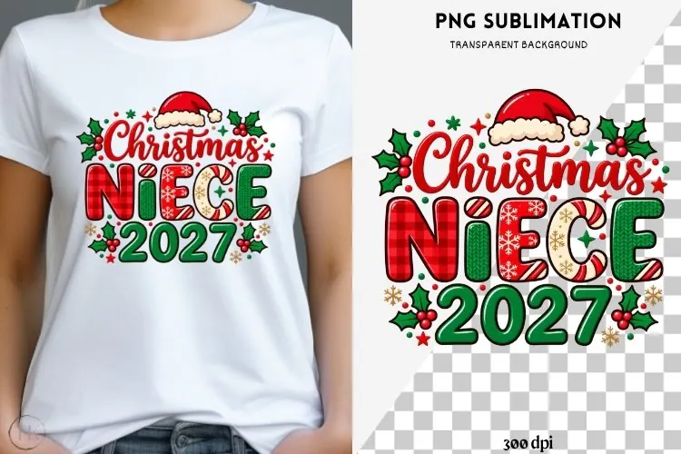 Family Christmas png design for T-shirts