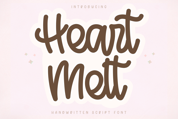 Heart Melt - Handwritten Script Font