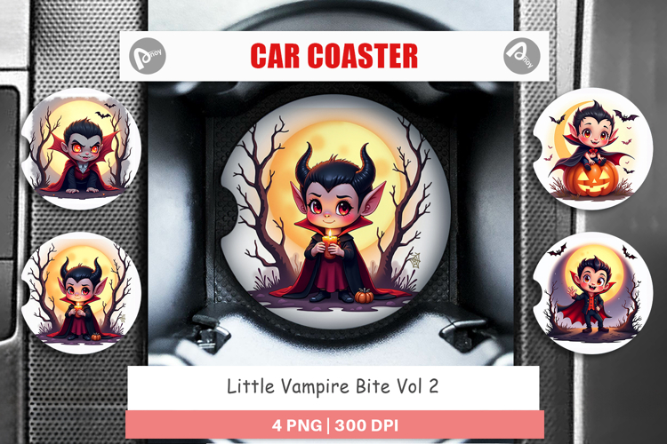 Car Coaster Halloween Vampire Bite