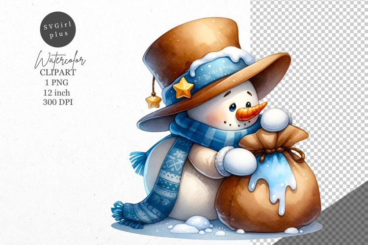 Snowman Clipart Image 23