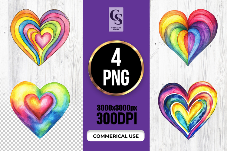 Watercolor Rainbow Png Image 2