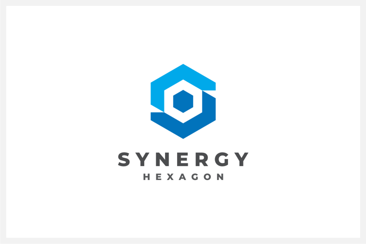 Hexagon Letter S Logo Design Vector Template