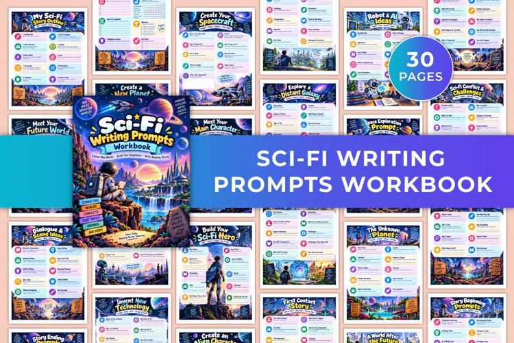 Sci-Fi Writing Workbook Kdp interiors