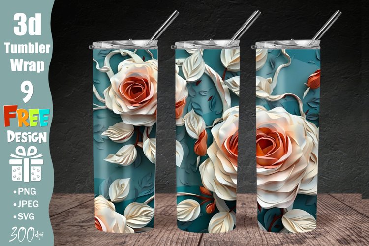 20 Oz Sublimation Tumbler Wrap Image 16
