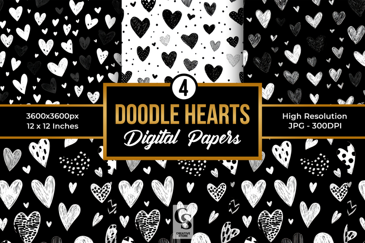 White Heart Clipart Image 21