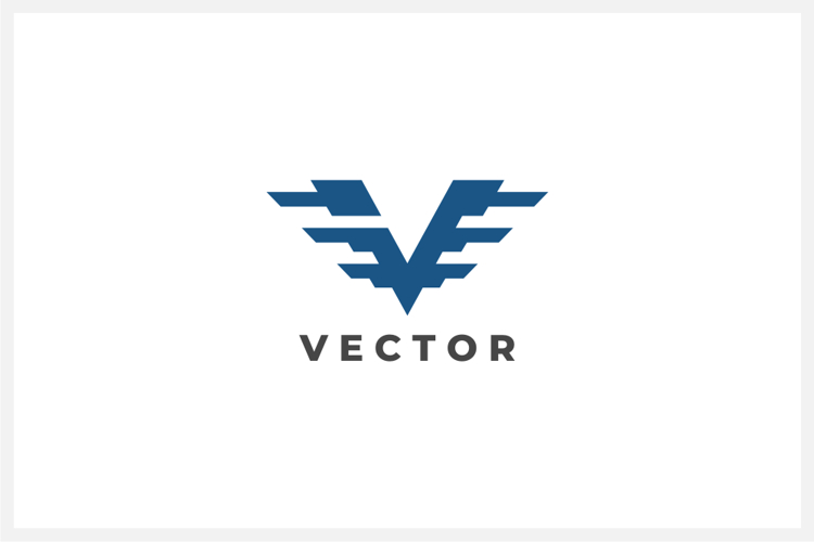 Vector Letter V Logo Design Vector