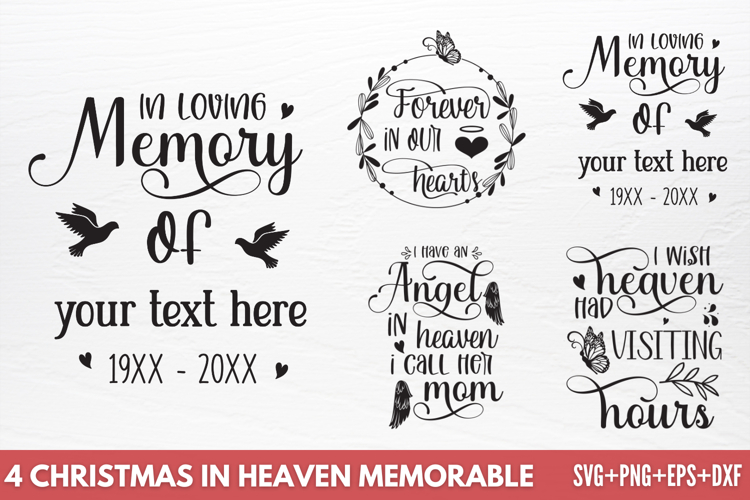 Christmas In Heaven Svg