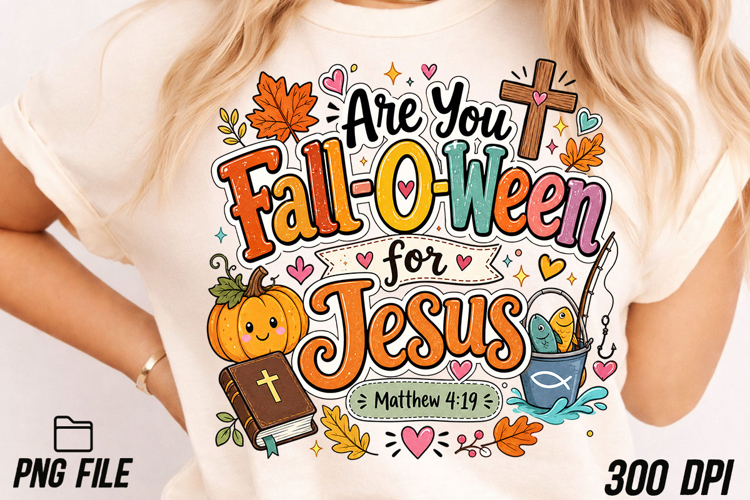 Are You Fall-O-Ween for Jesus PNG