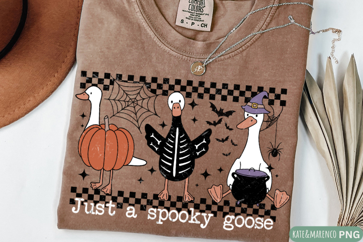 Just A Spooky Goose PNG | Cute Halloween PNG | Fall PNG