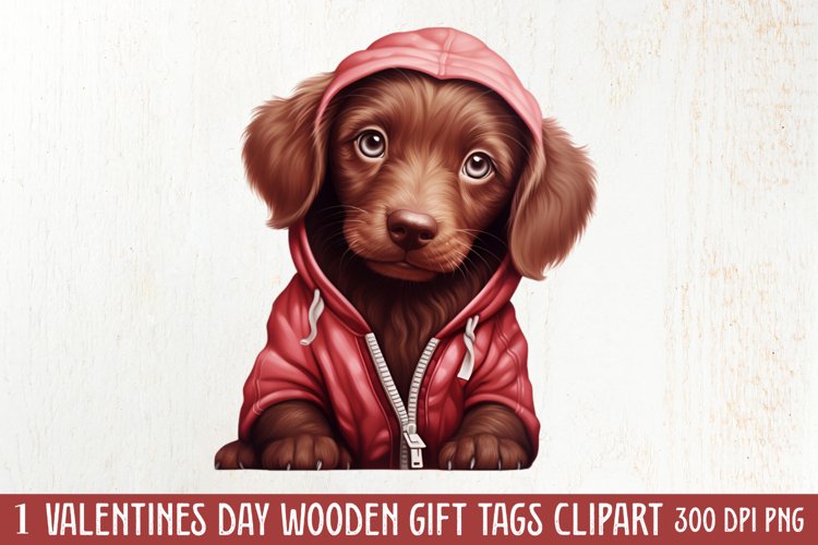 Cute Valentine Dog Clipart, Valentines Day Dog Clipart