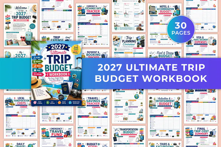 2027 Ultimate Trip Budget Workbook Kdp interiors