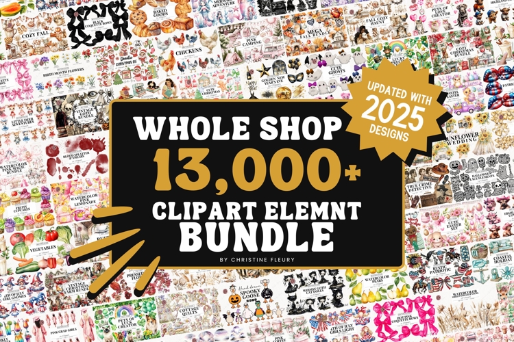 Whole Shop Clipart Bundle by Christine Fleury