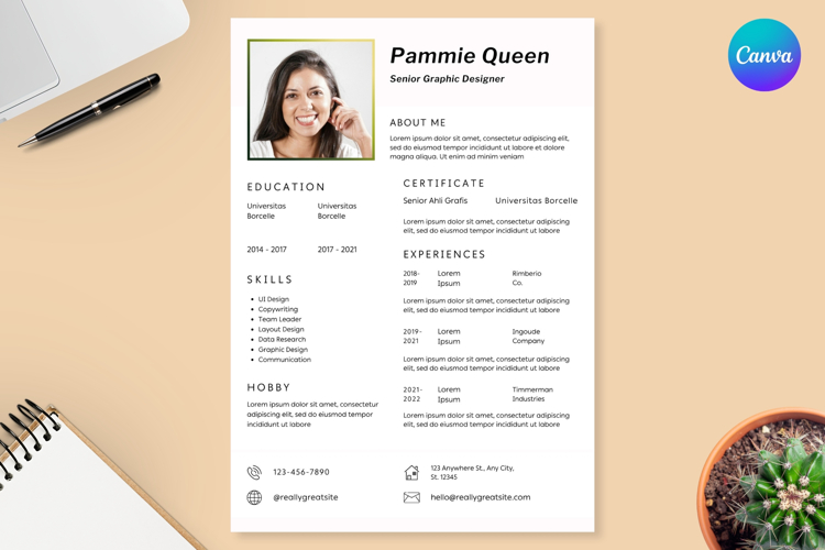 19 Clean White Resume CV - Canva
