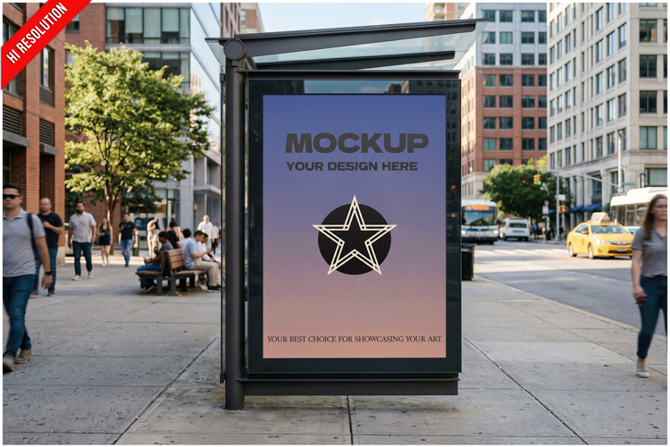 Bus Stop Vertical Billboard