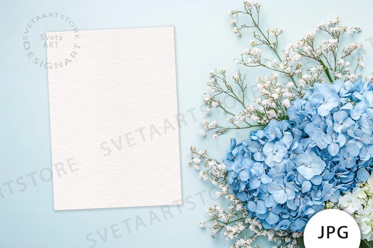Blue Flowers Clipart Image 10