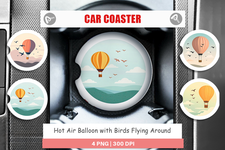 Car Coaster Bird Hot Air Balloon