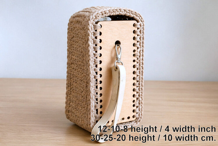 Purse making side parts digital download for laser cut recta example image 1