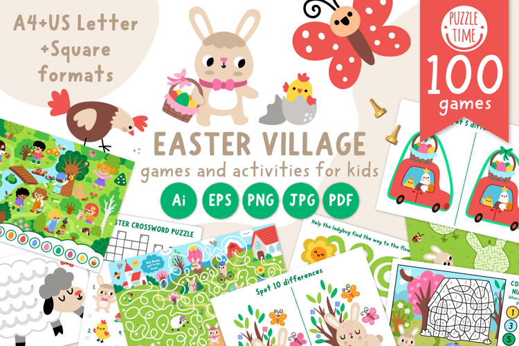 Easter village games and activities for kids