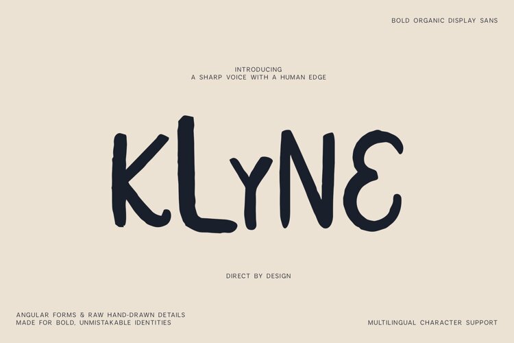 Klyne Bold Organic Display Sans Font example image 1